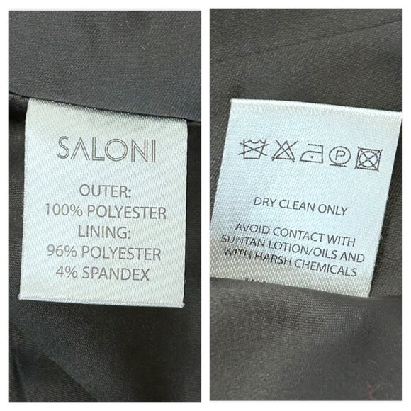 Saloni Maxima Brocade Jacket Turquoise Floral US 8 (No Belt) - Picture 9 of 15